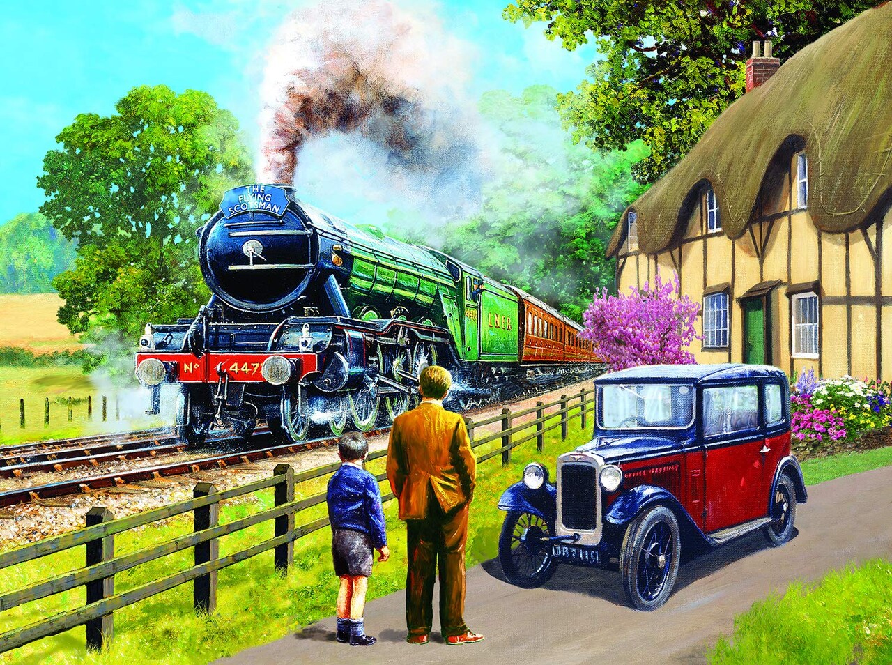 Sunsout The Flying Scotsman 1000 pc Fathers Day Jigsaw Puzzle 13713